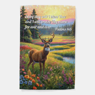 Bible Verse Psalms Praise God Garden Flag