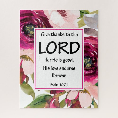 Bible verse purple floral  Puzzle