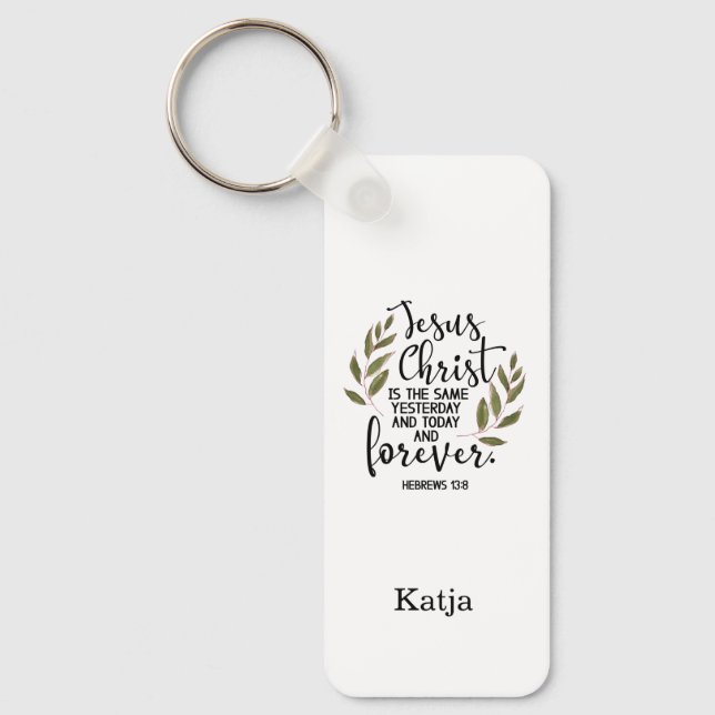  Bible verse Rectangular Keychain (Front)