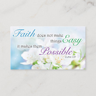 Bible Verse, Religious Motivational Faith Card
