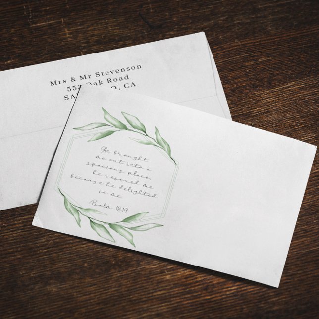 Bible Verse Return Address  Envelope (Creator Uploaded)