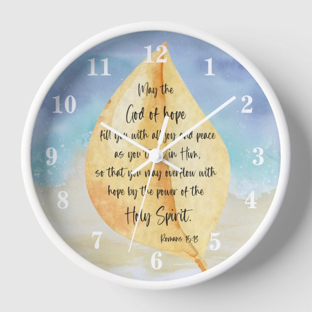 Bible verse Romans Wall Clock (Front)