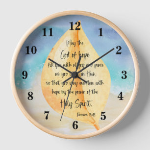 Bible verse Romans Wall Clock