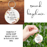 Bible Verse Round Keychain<br><div class="desc">Bible verse on your key-chain.</div>