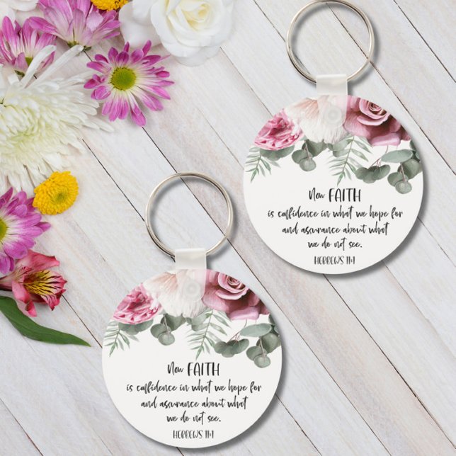 Bible Verse Round Keychain (Creator Uploaded)