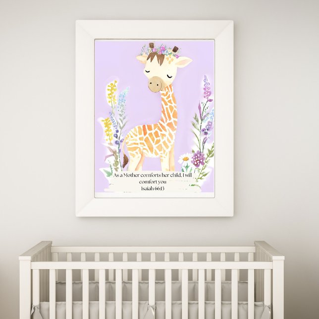 Bible Verse Safari Nursery Photo Print (Creator Uploaded)