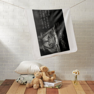 Bible Verse Scripture 1 Peter 5:8 KJV Baby Blanket