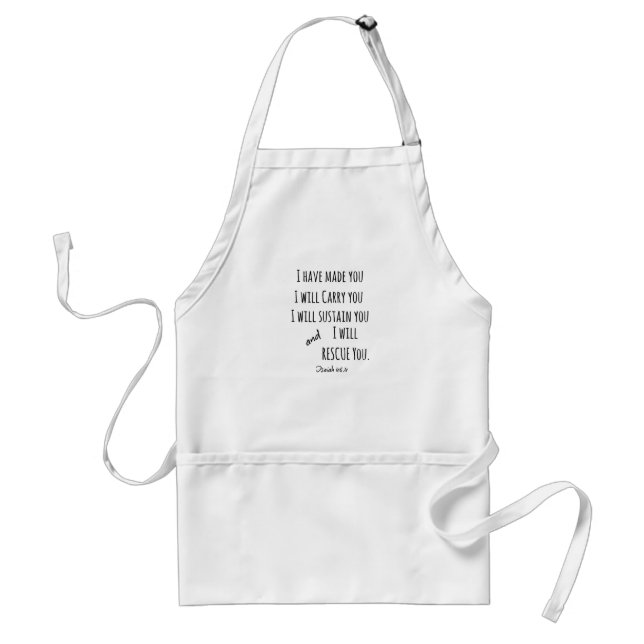 Bible Verse Scripture Adult Apron (Front)