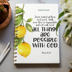 Bible verse scripture Lemon Planner