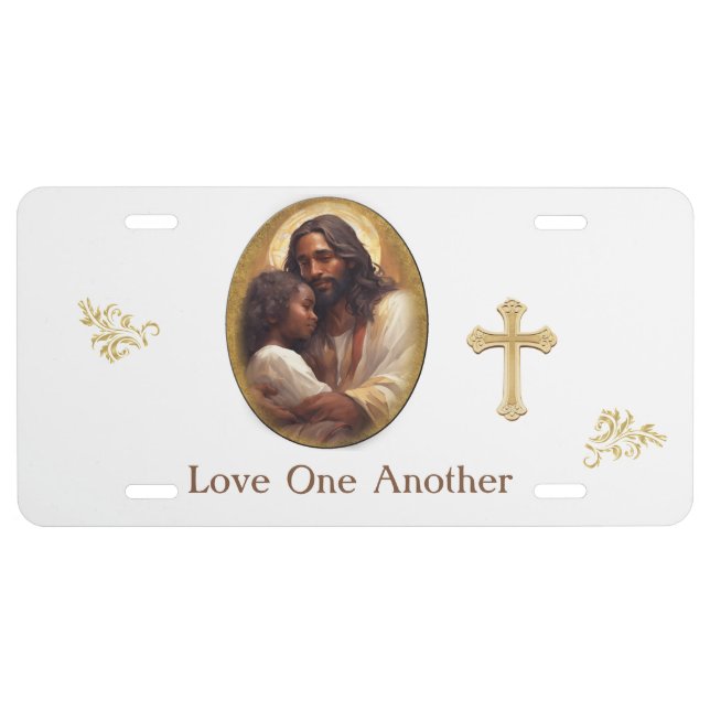 Bible verse scripture license plate (Front)