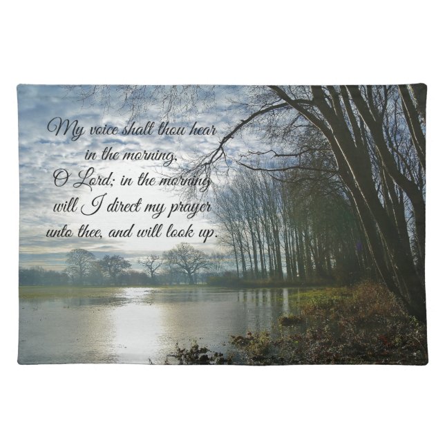 Bible Verse Scripture Prayer Placemat (Front)