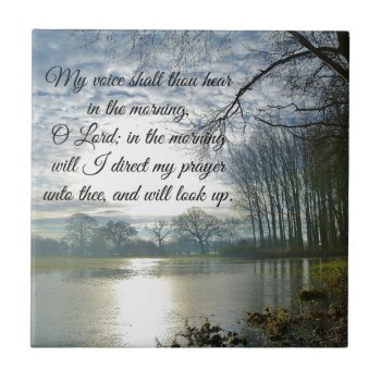 Bible Verse Scripture Prayer Tile by QuoteLife at Zazzle