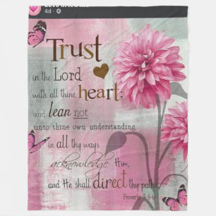 Bible Verse Soft Fleece Blanket