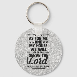 Bible Verse sparkle keychain