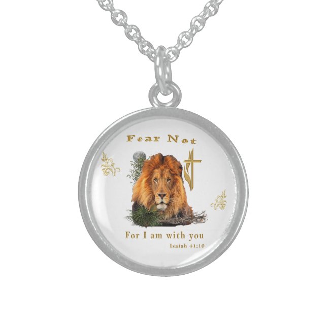 Bible verse sterling silver necklace (Front)