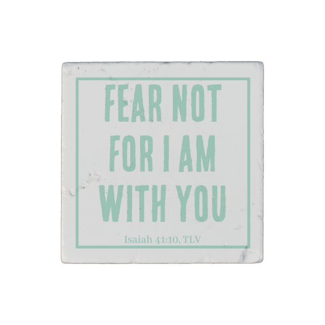 Bible Verse Stone Magnet (Front)
