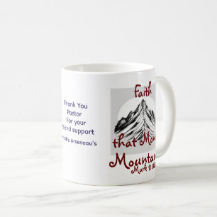 Bible Verse 'Thank You' Red Mark 11:22 Personalize Coffee Mug