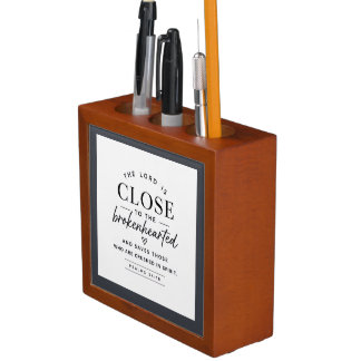 Bible verse - The Lord is Close Desk Organizer