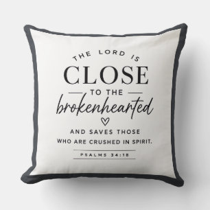 Bible verse - The Lord is Close Throw Pillow