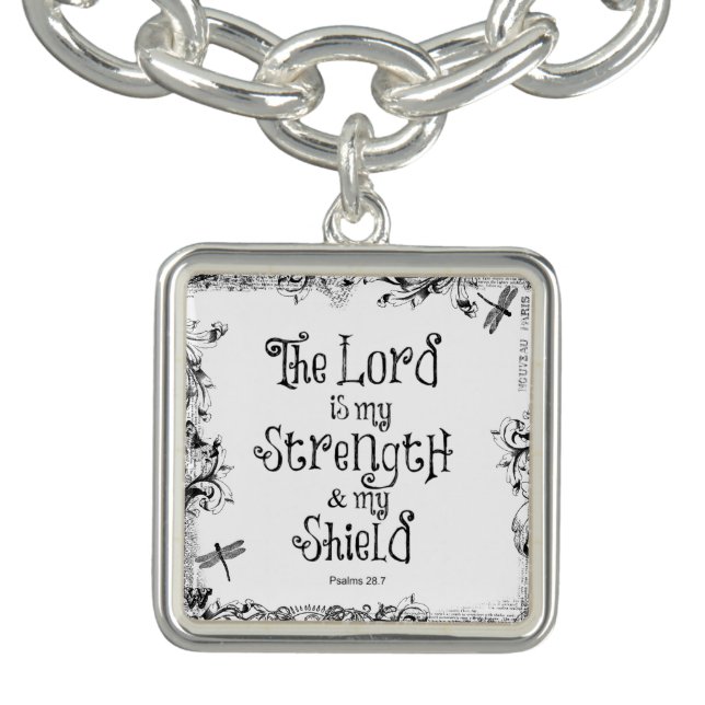 Bible Verse: The Lord is my Strength Bracelet (Design)