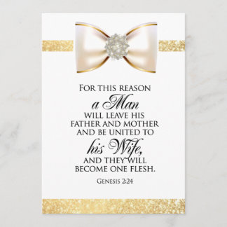 BIBLE VERSE TO BECOME ONE FLESH INVITATION