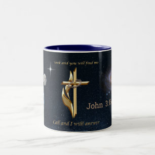 Bible verse Two-Tone coffee mug