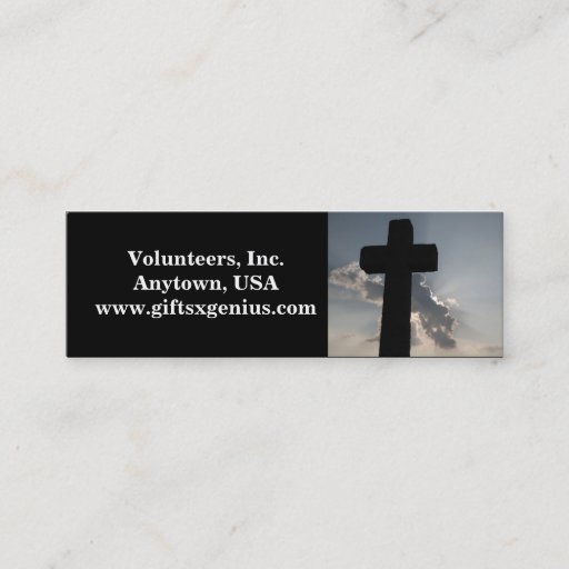 Customizable Bible Verse Volunteer Appreciation Gift Business Card Template