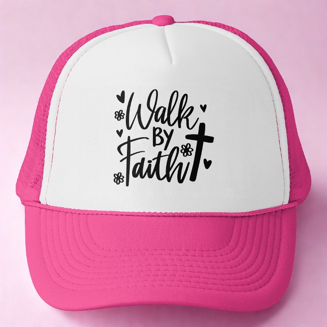  Bible Verse Walk By Faith Trucker Hat (Creator Uploaded)