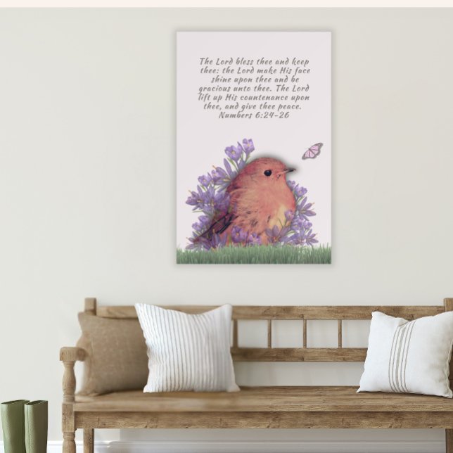 Bible verse with nature art--large wall art foam board (Creator Uploaded)