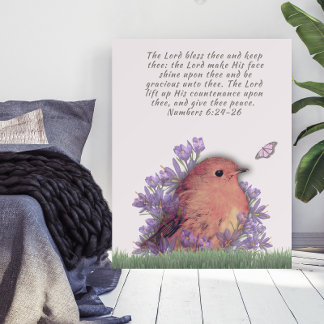 Bible verse with nature art--wall art foam board