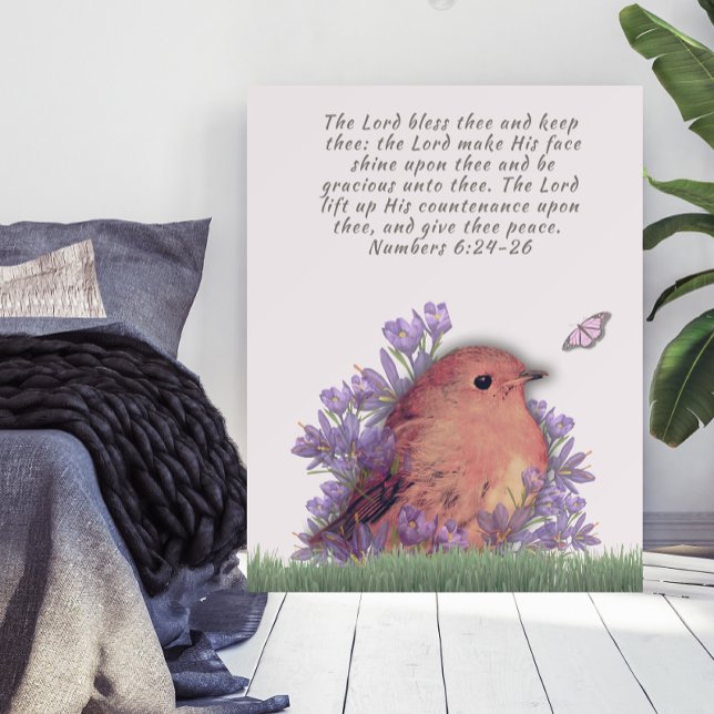 Bible verse with nature art--wall art foam board (Creator Uploaded)