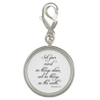 Bible VerseCol 3 2 Set Your Mind Jewelry Necklace Charm