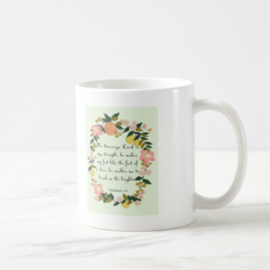 Bible Verses Art Habakkuk 319 Coffee Mug