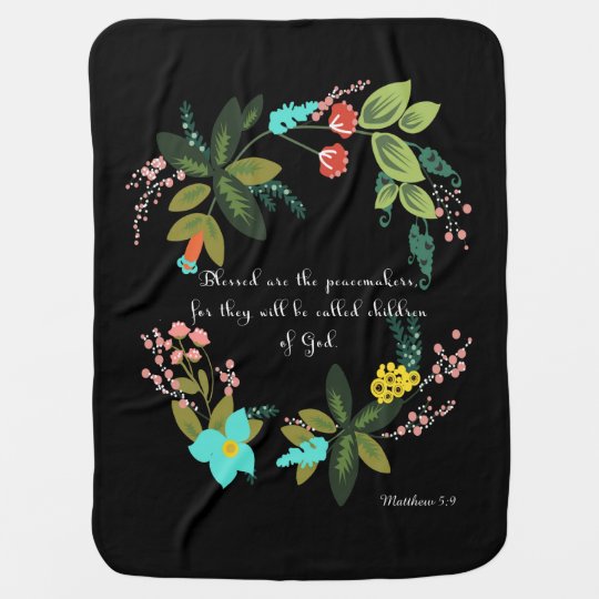 Bible Verses Art Matthew 59 Baby Blanket