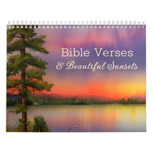 Bible Verses  Beautiful Sunsets Christian Calendar