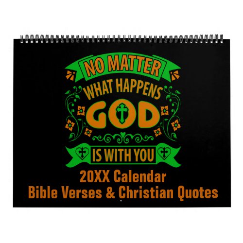 Bible Verses Christian Quotes  Sayings 12 Month Calendar