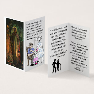 Bible verses for seniors business card