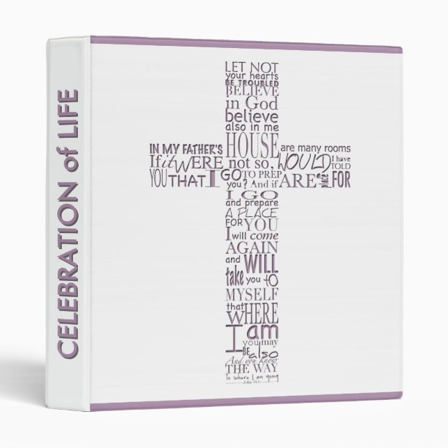 Bible Verses from John 14 Custom Guest Book 5 Binder (Front/Spine)