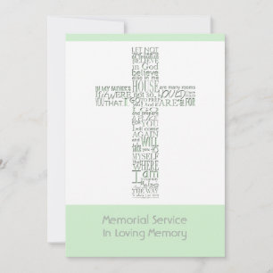 Bible Verses from John 14 Memorial Service 10 Invitation