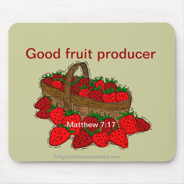 Bible Verses God's Word Mouse Pad (Front)