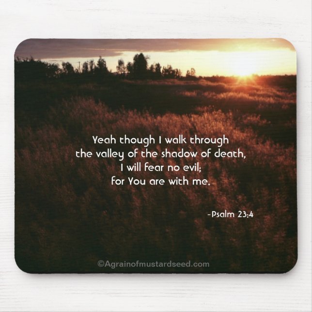 Bible Verses God's Word Mouse Pad (Front)