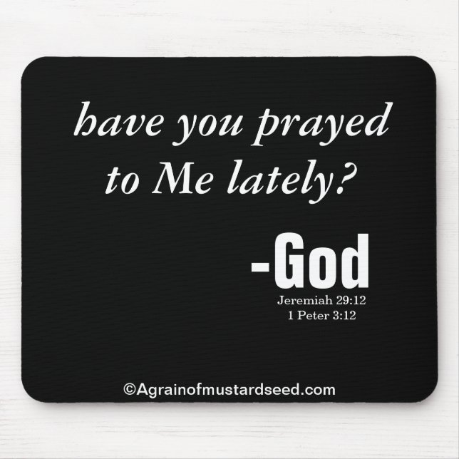 Bible Verses God's Word Mouse Pad (Front)