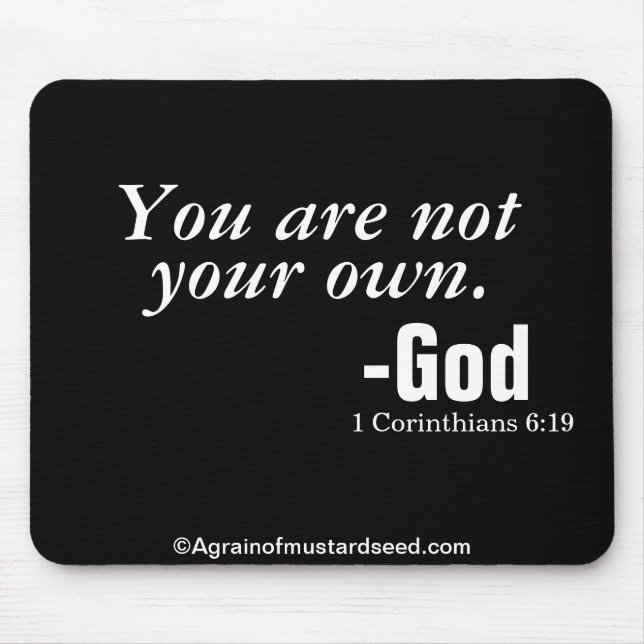 Bible Verses God's Word Mouse Pad (Front)