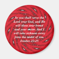 Bible Verses Healing Scripture Quote Exodus 23:25