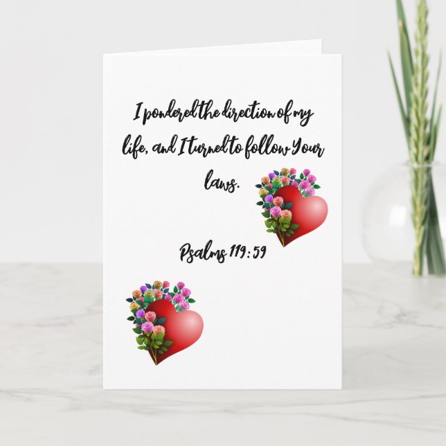 Bible verses holiday card (Front)