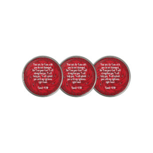 Bible Verses Inspirational Quote Isaiah 41:10 Golf Ball Marker
