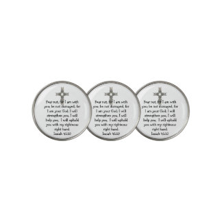Bible Verses Inspirational Quote Isaiah 41:10 Golf Ball Marker