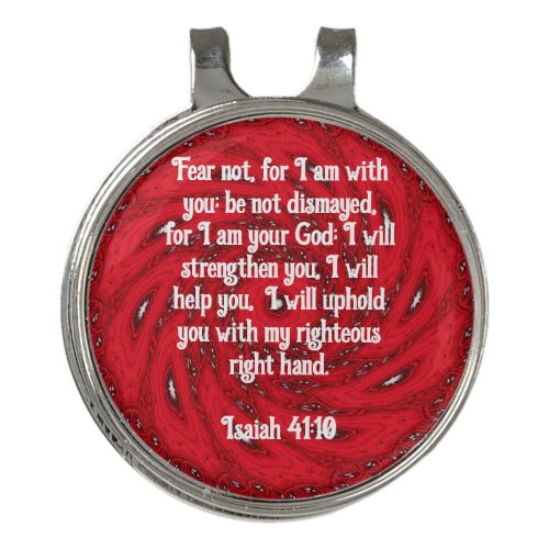 Bible Verses Inspirational Quote Isaiah 4110 Golf Hat Clip