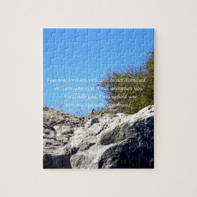 Bible Verses Inspirational Quote Isaiah 41:10 Jigsaw Puzzle (Vertical)