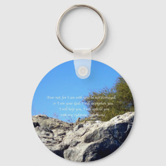 Bible Verses Inspirational Quote Isaiah 41:10 Keychain